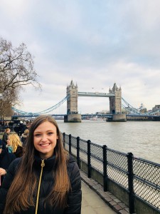 At the London Tower Bridge.