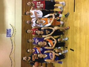 Peter with his alumni basketball team.