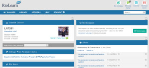 A screenshot of the Rio Learn website homepage.